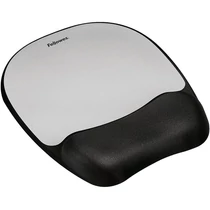 Fellowes Memory Foam habtöltésű csuklótámaszos szürke egérpad