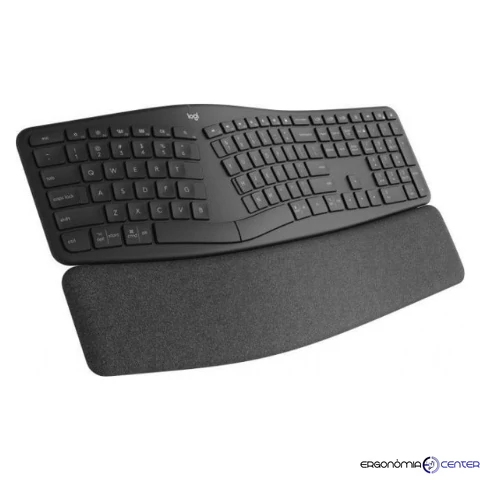 Logitech Ergo K860 ergonomikus kialakítású billentyűzet csuklótámasszal