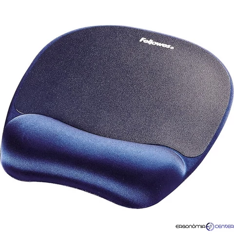 Fellowes Memory Foam habtöltésű csuklótámaszos zafírkék egérpad